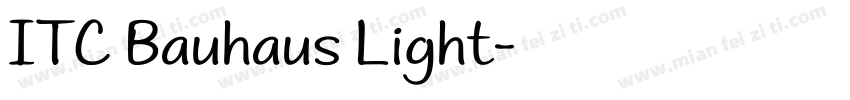 ITC Bauhaus Light字体转换